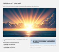 GoFindGod Curriculum - Grade 6-  Term 1 – Week 2 -God is Powerful