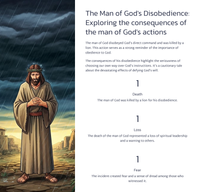 The Disobedient Man of God (1 Kings 13)