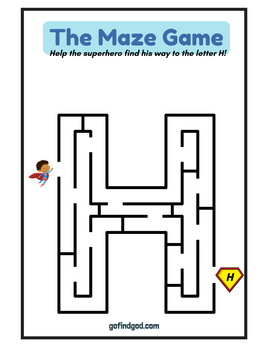🦸♂️ Superhero Alphabet Maze Adventure – A-Z & Shapes Maze Worksheets!