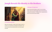 Genesis 45- Joseph Reveals Himself to His Brothers