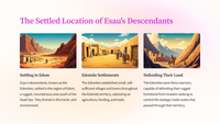 The Descendants of Esau: A Study of Genesis 36