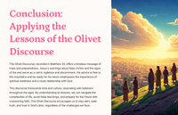 Matthew 24:1-35 - The Olivet Discourse