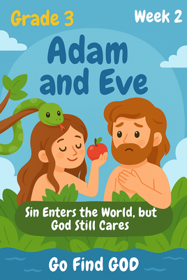 GFG Curriculum- Grade 3 -Term 1 – Week 2 Adam and Eve - Sin Enters the World, but God Still Cares
