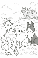 GFG Kids Stories - The Flock and the Farm – Book 7 – The Fold and the Wolves