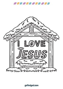 Coloring - I love Jesus