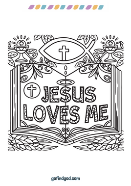 Coloring - Jesus Loves Me