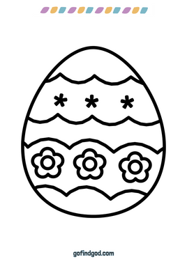 Easter Coloring - Childrens Egg