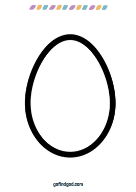 Easter Coloring - Clear Egg