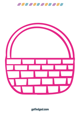 Easter Coloring - Easter Basket