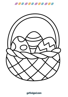 Easter Coloring - Egg Basket (1)