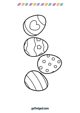 Easter Coloring - Multi Eggs