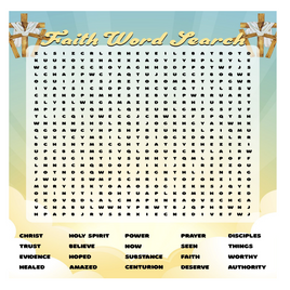 Faith Wordsearch