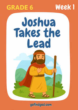 GoFindGod Curriculum - Grade 6-  Term 1 – Week 1 - Joshua Takes the Lead