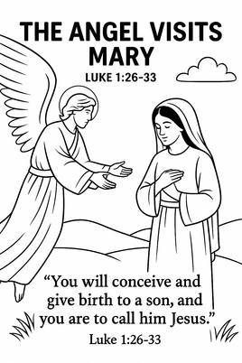 GFG Christmas Coloring - Luke 1 26 33