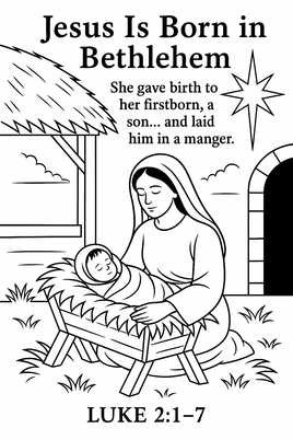 GFG Christmas Coloring -  Luke 2 1 7 A