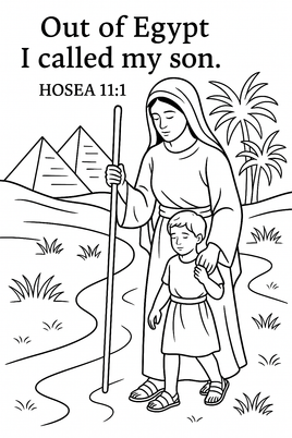 GFG Christmas Coloring - OT -- Hosea 11 1