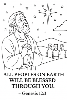 GFG Christmas Coloring - OT -Genesis 12 3 A