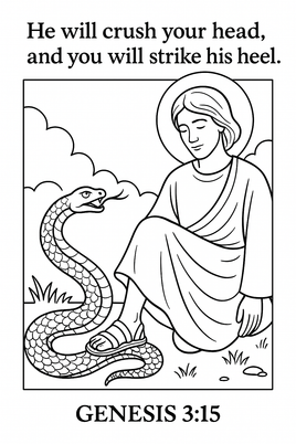 GFG Christmas Coloring - OT - Genesis 3 15