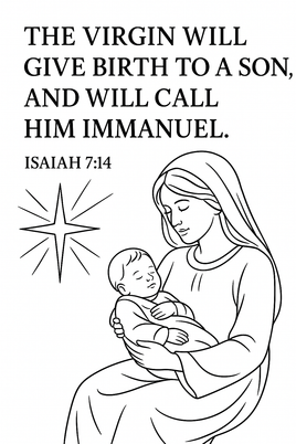 GFG Christmas Coloring - OT -Isaiah 7 14 A Emmanuel