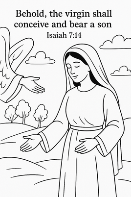 GFG Christmas Coloring - OT -Isaiah 7 14 C