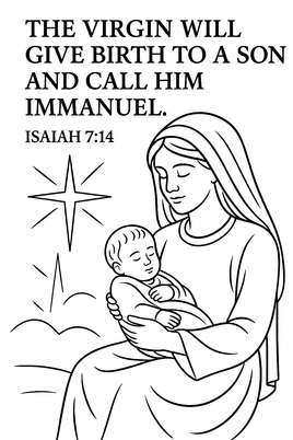 GFG Christmas Coloring - OT -Isaiah 7 14 E