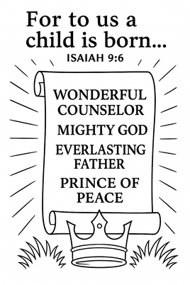 GFG Christmas Coloring - OT -Isaiah 9 6 A