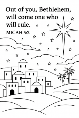 GFG Christmas Coloring - OT -Micah 5 2 B