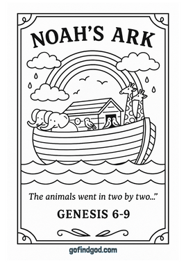GFG Bible Book Coloring - Genesis 6-9