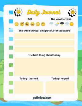 Gratitude Journal for Kids - Daily Journal