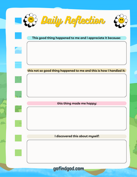 Gratitude Journal for Kids - Daily Reflection