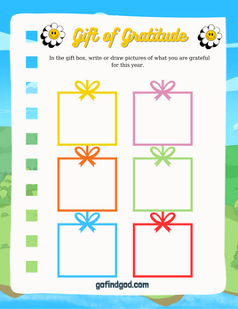 Gratitude Journal for Kids -  Gratitude Gift