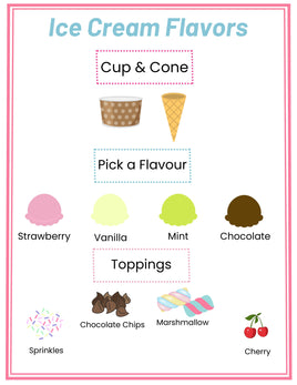Role-Play - Ice Cream Shop - Ice Cream Flavors