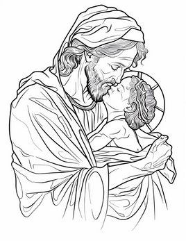 Joseph_and_Baby_Jesus_Bible_Coloring
