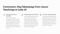 The Teachings of Jesus in Luke 14:1-35