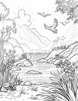 Peaceful_River_with_Doves_Bible_Coloring