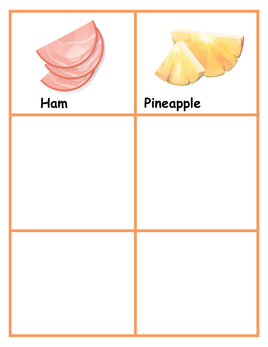 Role-Play - Pizza Shop Theme - Ham Pineapple Sign
