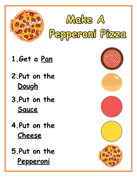 Role-Play - Pizza Shop Theme - Pepperoni Pizza Instructions