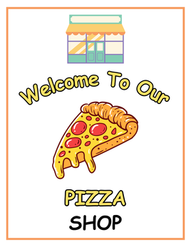 Role-Play - Pizza Shop Theme - Welcome Sign