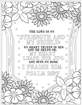 Bybelkleursel - Psalm 28_7