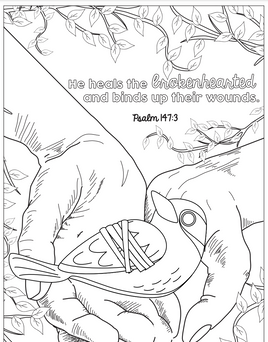 Bybelkleursel - Psalm 147_3