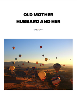 Old Mother Hubbard and Her Dog by Unknown