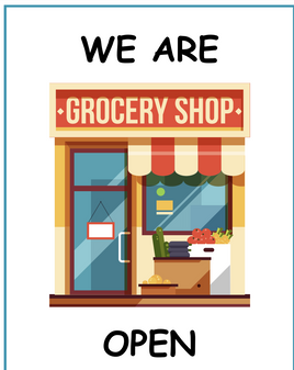 Role-Play - Grocery Shop - Open Sign