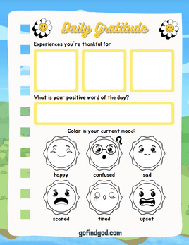 Gratitude Journal for Kids - Gratitude Moods