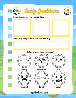 Gratitude Journal for Kids - Gratitude Moods