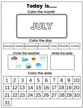 Calender Activities - July