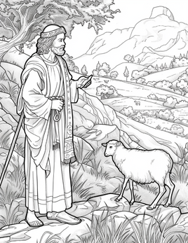 Herder_met_Verlore_Skaap_Bybelkleursel