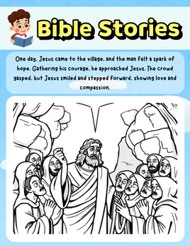 Thankful Hearts  Gratitude Journal - Bible Story Jesus