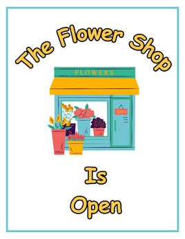 Role-Play - Flower Shop - Open Sign