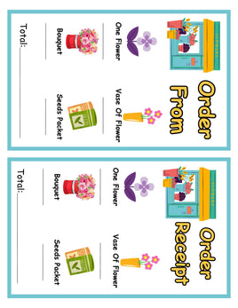 Role-Play - Flower Shop - Order Form