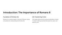 Romans 8: Life in the Spirit